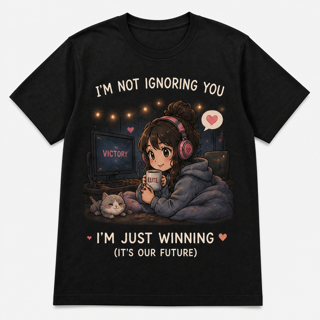 Cute Gamer Girl Anime T-Shirt Collection