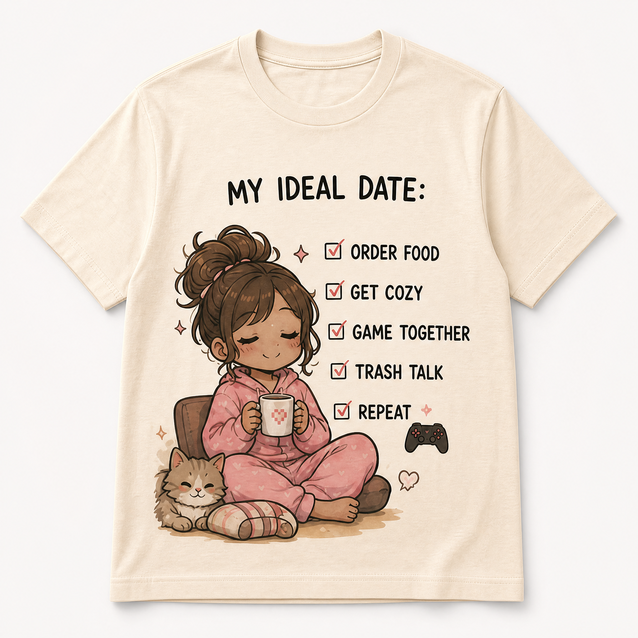 Funny Matching Gaming Graphic Tees for Couples & Girlfriends