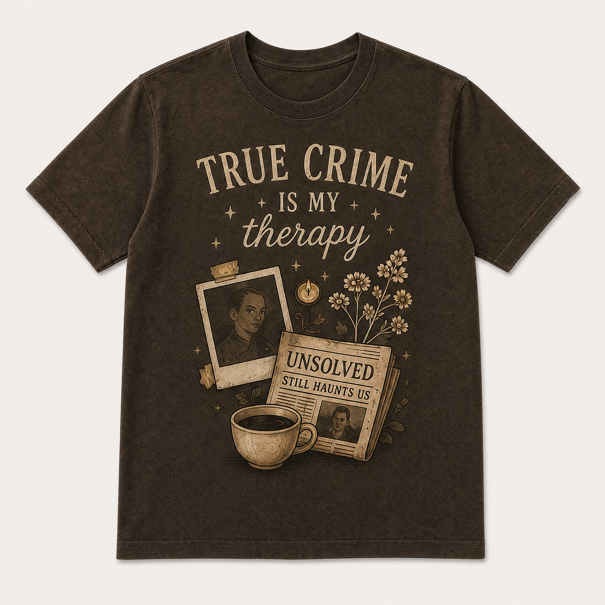The Ultimate True Crime Aesthetic Graphic Tee Collection