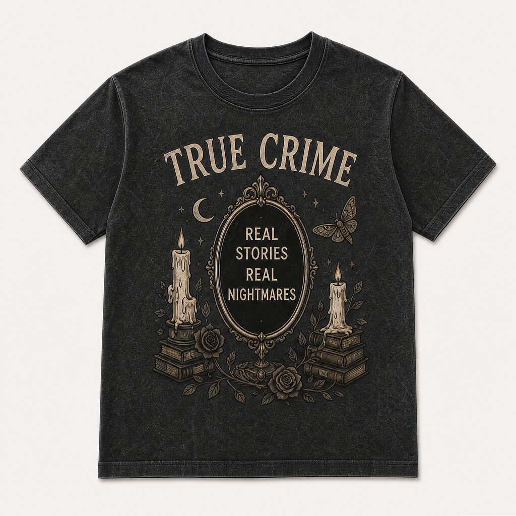The Ultimate True Crime Aesthetic Graphic Tee Collection
