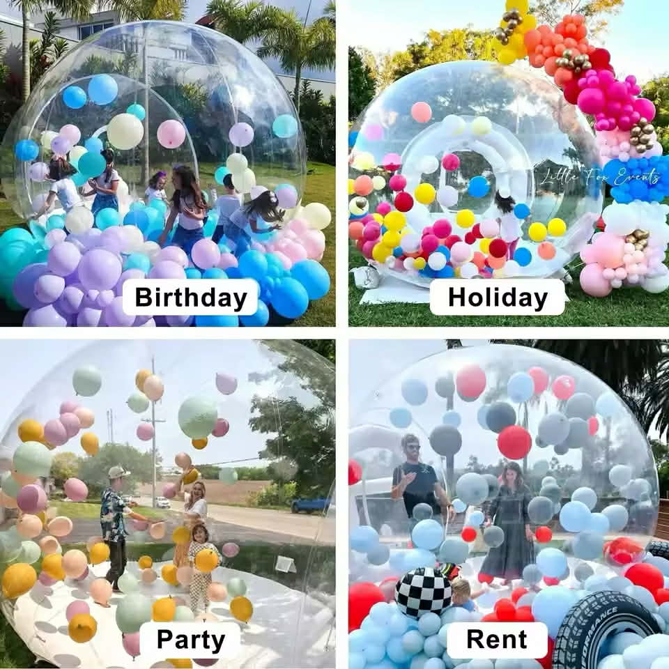 Inflatable Bubble House 2.5m – Commercial Grade Clear PVC Event Dome Grab3