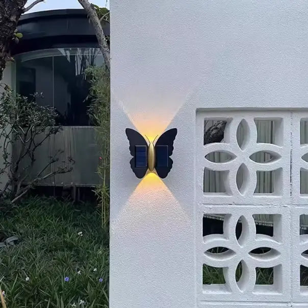 Solar Butterfly Wall Light – Waterproof Outdoor LED Garden & Fence Light Grab3