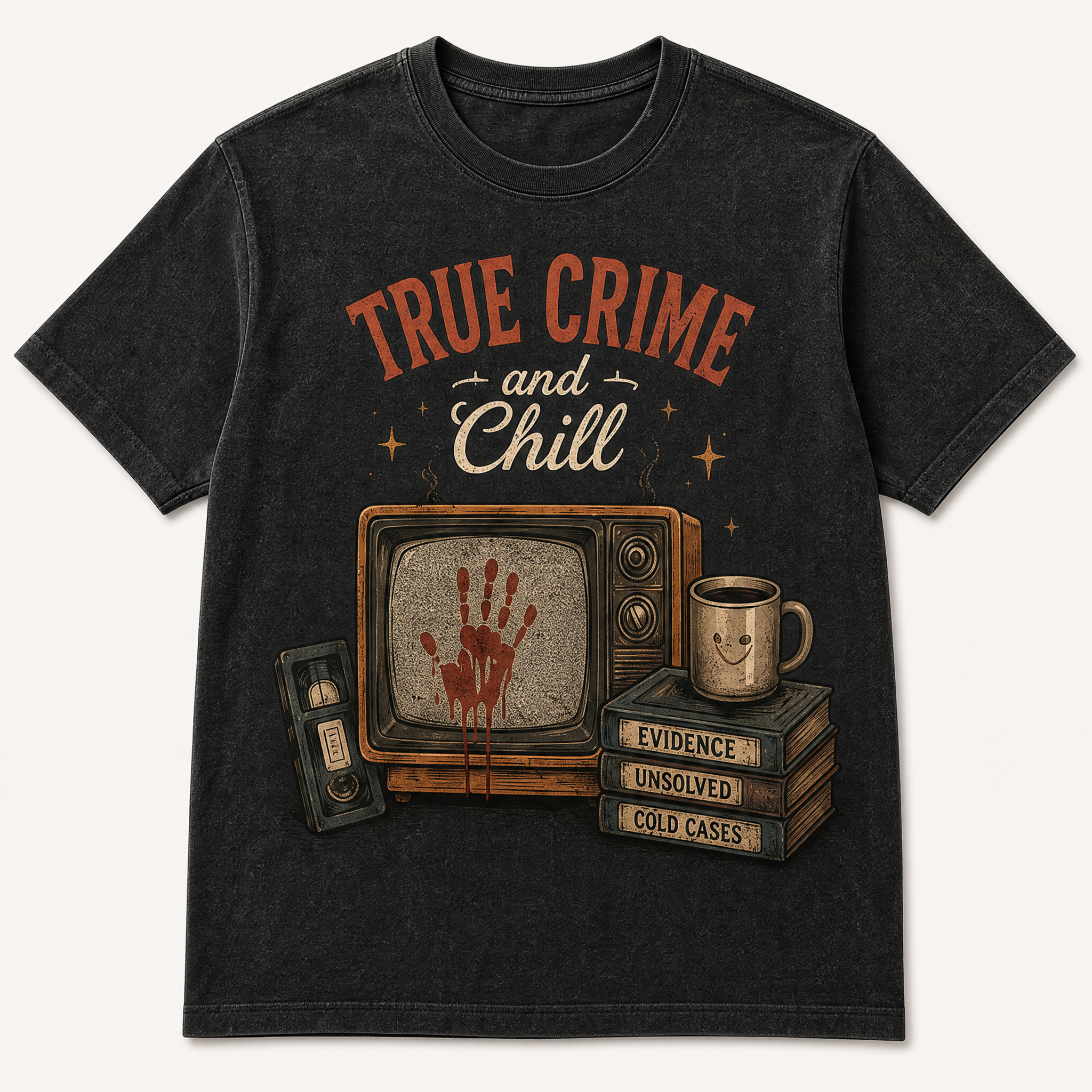 The Ultimate True Crime Aesthetic Graphic Tee Collection