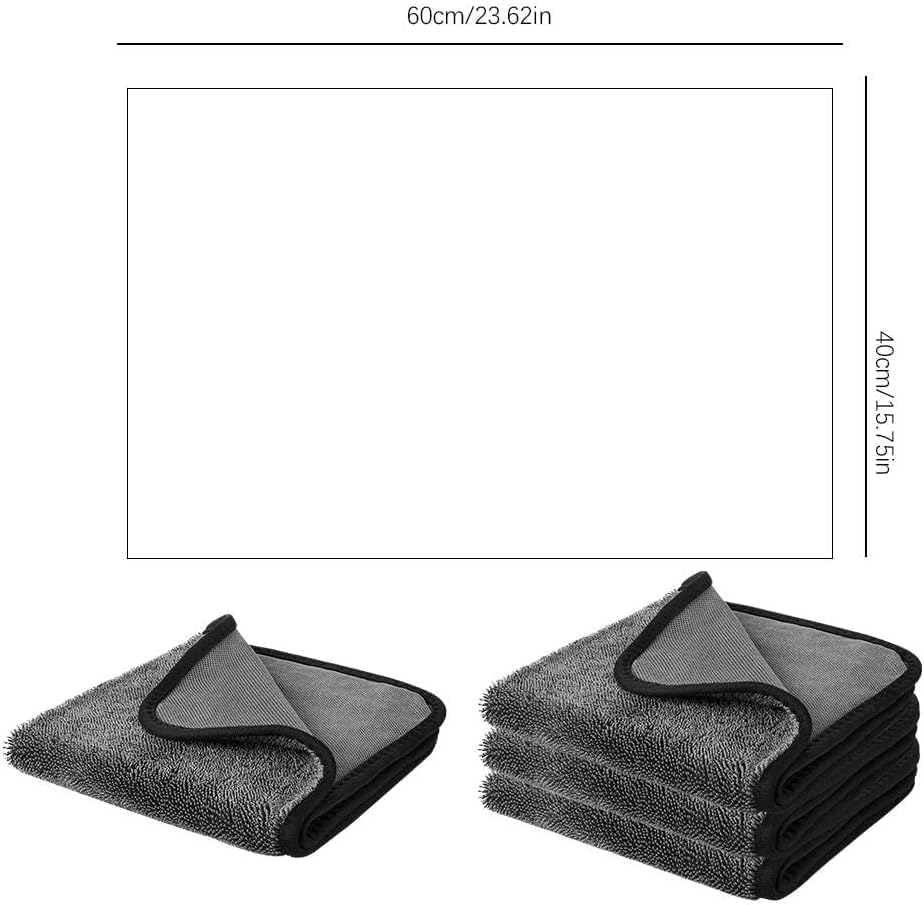 MagicWipe XXL Microfiber Wipes 3-Pack 40x60cm – Streak-Free, Thickened & Reusable for Car, Home & Bathroom