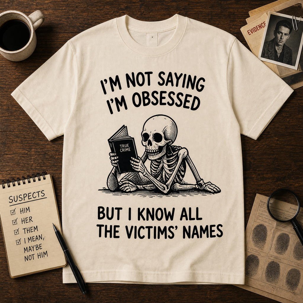 The Bookish True Crime Collection | Graphic Tees for Readers & Mystery Lovers