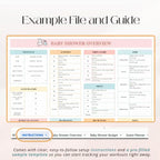 Digital Baby Shower Planner Google Sheet | Complete Event Planning Organizer Grab3