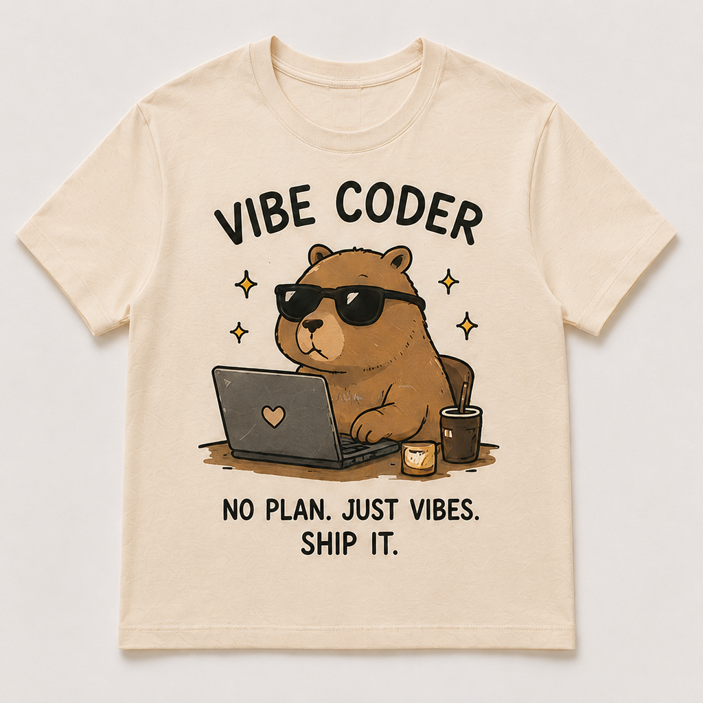 Vibe Coder & Vibe Coding Graphic T-Shirt