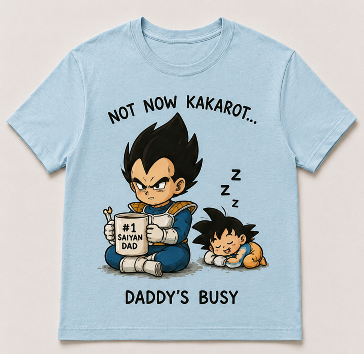 Retro Anime Graphic T-Shirt – Funny Manga Parody Apparel