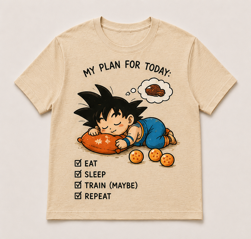 Retro Anime Graphic T-Shirt – Funny Manga Parody Apparel