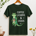 Coffee Lizards & Chaos – T-Shirt