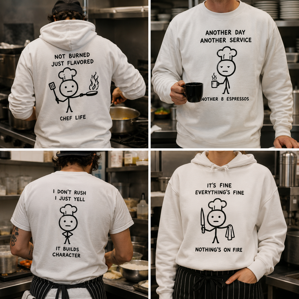 Funny Chef & Kitchen Graphic Hoodies and T-Shirts
