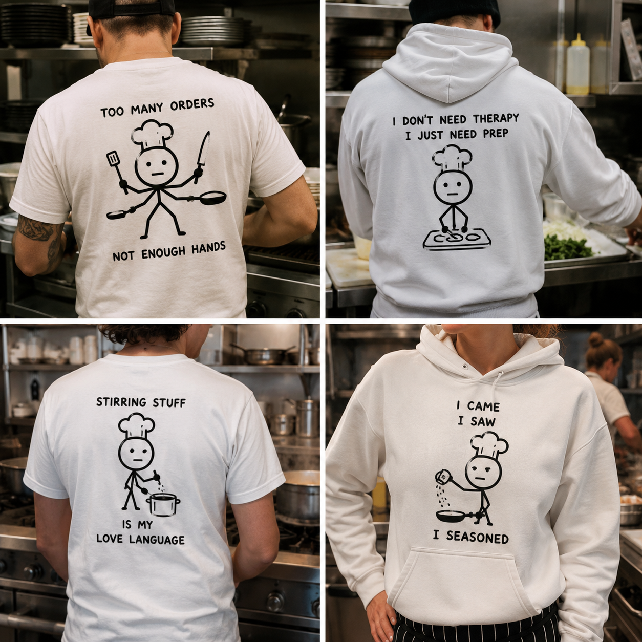Funny Chef & Kitchen Graphic Hoodies and T-Shirts