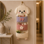 Cute Crochet Animal Wall Organiser for Kids' Rooms
