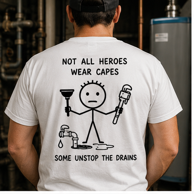 Minimalist Graphic T-Shirts Tees (Plumber)
