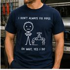 Minimalist Graphic T-Shirts Tees (Plumber)