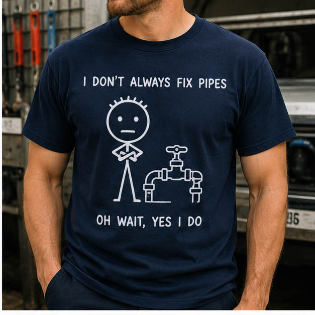 Minimalist Graphic T-Shirts Tees (Plumber)