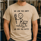 Minimalist Graphic T-Shirts Tees (Plumber)