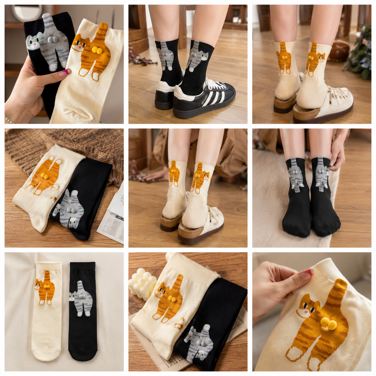 Funny Cat Socks