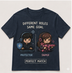 Matching Gamer T-Shirts for Couples – Kawaii Gaming Apparel