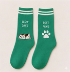 The Purr-fectly Cozy Illustrated Crew Sock Collection