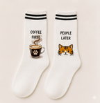 The Purr-fectly Cozy Illustrated Crew Sock Collection