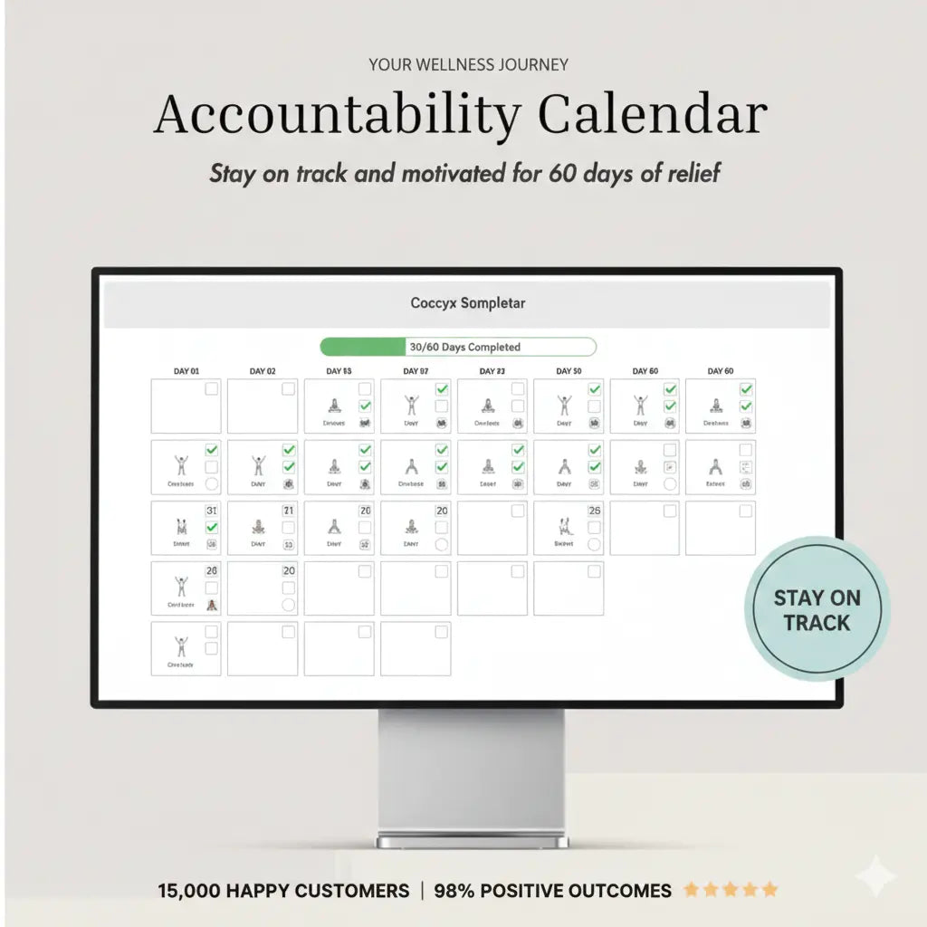 60 Day Coccyx & Tail Bone Relief Program + FREE Premium Coccyx Cushion! Grab3