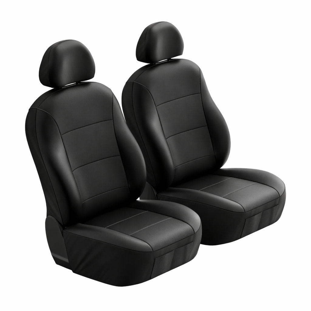 Neoprene Universal Front Seat Covers – Black Waterproof Car Seat Protectors (Front Pair)