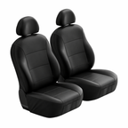 Neoprene Universal Front Seat Covers – Black Waterproof Car Seat Protectors (Front Pair)