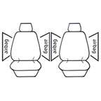 Neoprene Seat Covers for Ford Ranger Next-Gen XLT (May 2022–On) – Custom Fit Front & Rear Set