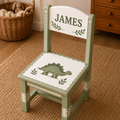 Personalised Wooden Kids Chair – Custom Name Design – 5 Cute Styles Available (Pre-Order)