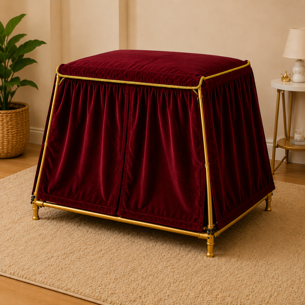 Luxury Royal Dog Bed Tent – Plush Large Pet Lounge Bed House