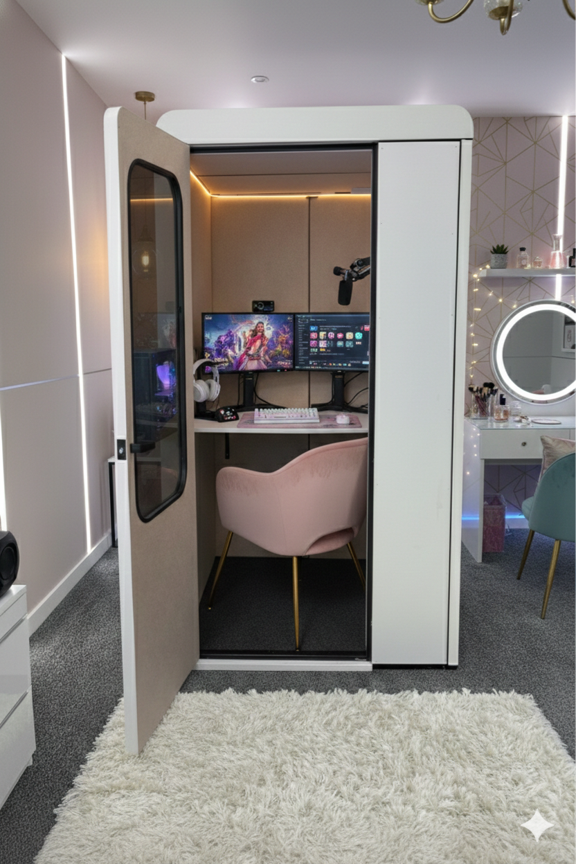 Soundproof Booth for Home & Office – HushPod™ Quiet Work & Recording Booth