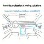 LED Car Interior Ambient Light Strip – USB Dashboard & Footwell Lighting Kit Grab3