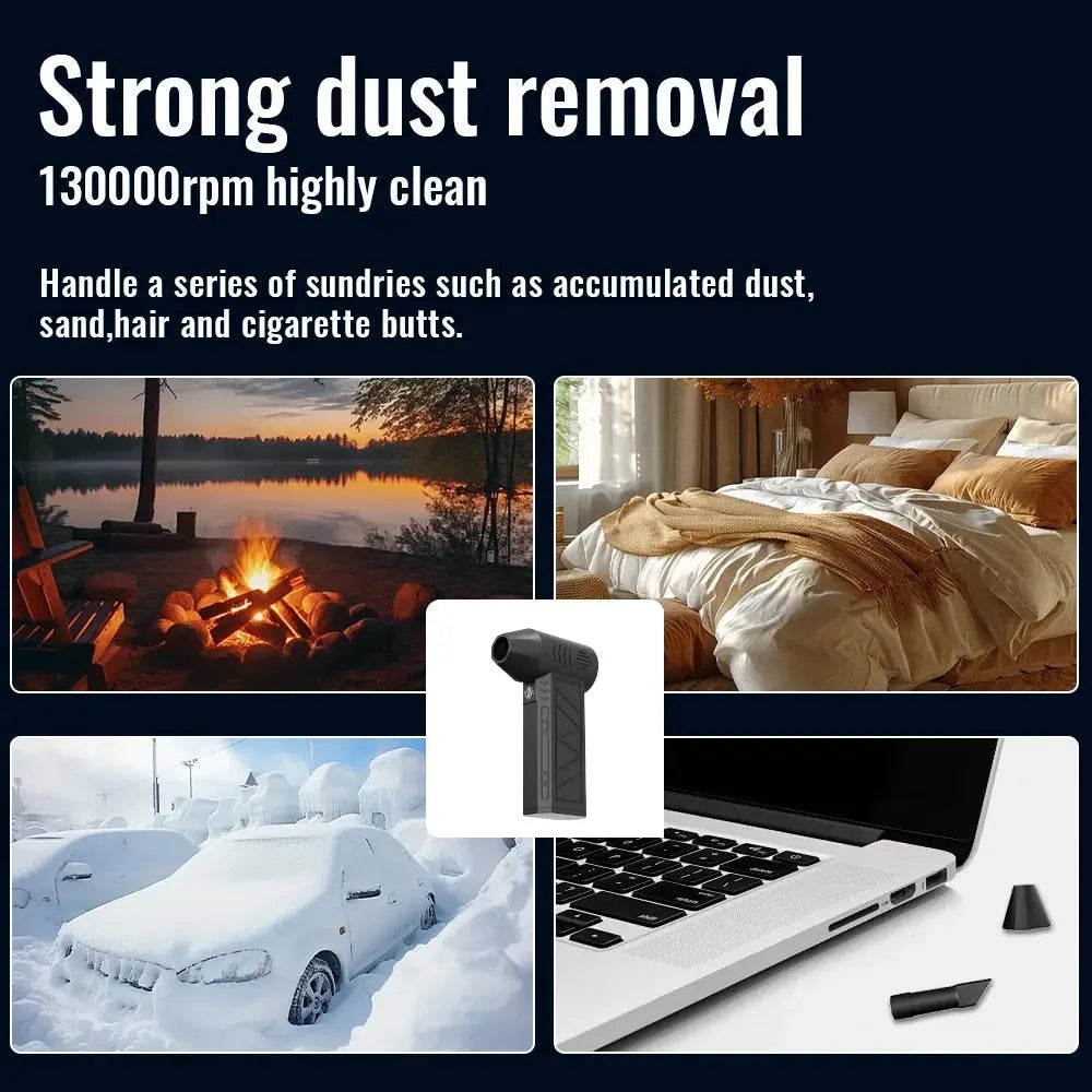 Rechargeable Electric Air Duster – High-Power 3-Speed Portable Dust Blower Grab3