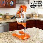 Manual Citrus Juicer Press – Heavy-Duty 304 Stainless Steel Hand Juicer Grab3