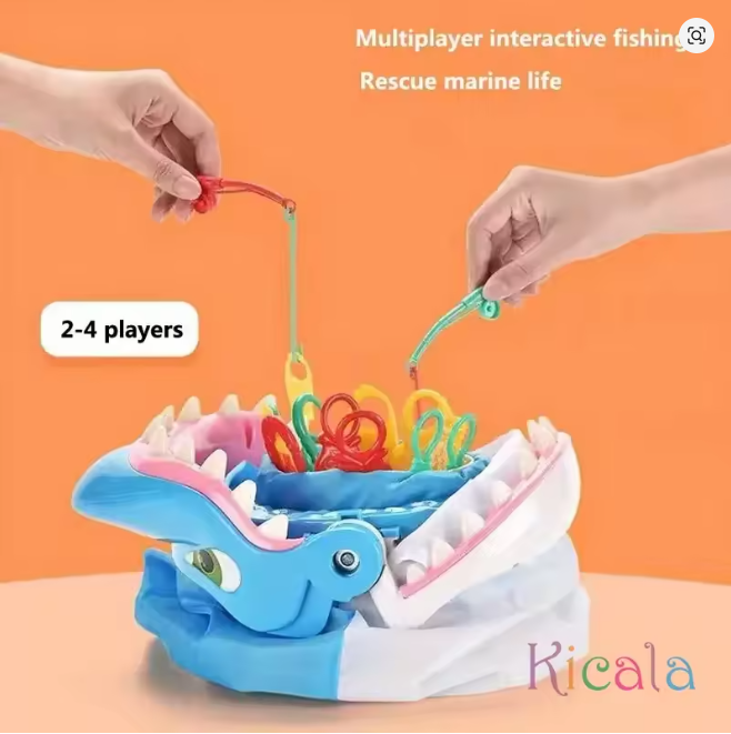 Catching Fish from Shark’s Mouth Game-Exciting Fast-Action Toy for Kids & Families