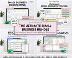 Small Business Bundle | Bookkeeping, Inventory & Order Tracking Templates Grab3