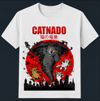 Japanese Streetwear Cat T-Shirt – Movie Parody Graphic Tees