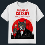 Japanese Streetwear Cat T-Shirt – Movie Parody Graphic Tees
