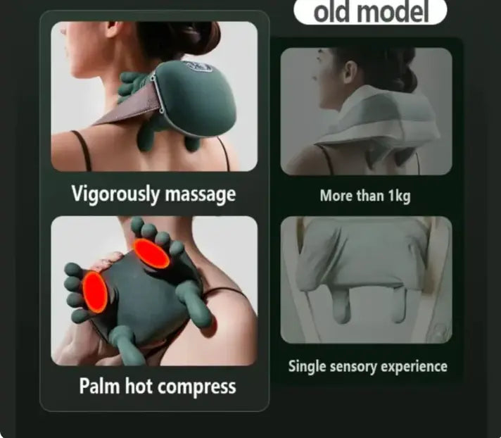 Heated Neck & Shoulder Massager – Deep Tissue Kneading Muscle Pain Relief Device Grab3