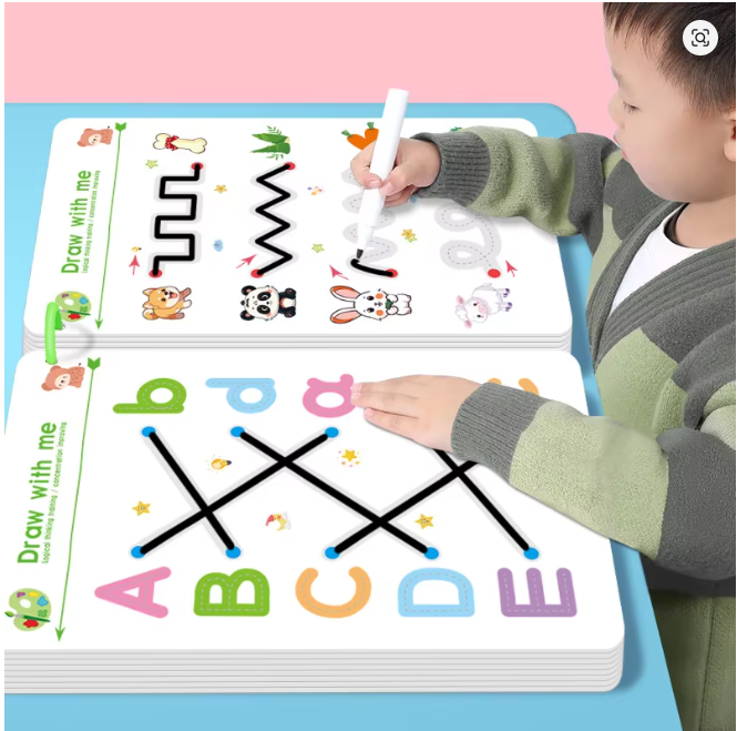 Magical Reusable Handwriting Practice Workbook for Kids