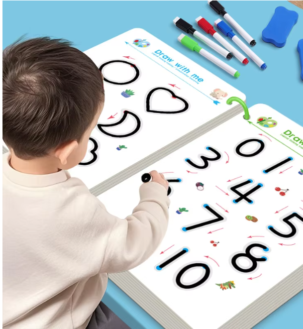 Magical Reusable Handwriting Practice Workbook for Kids