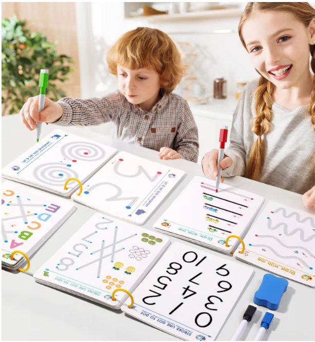 Magical Reusable Handwriting Practice Workbook for Kids