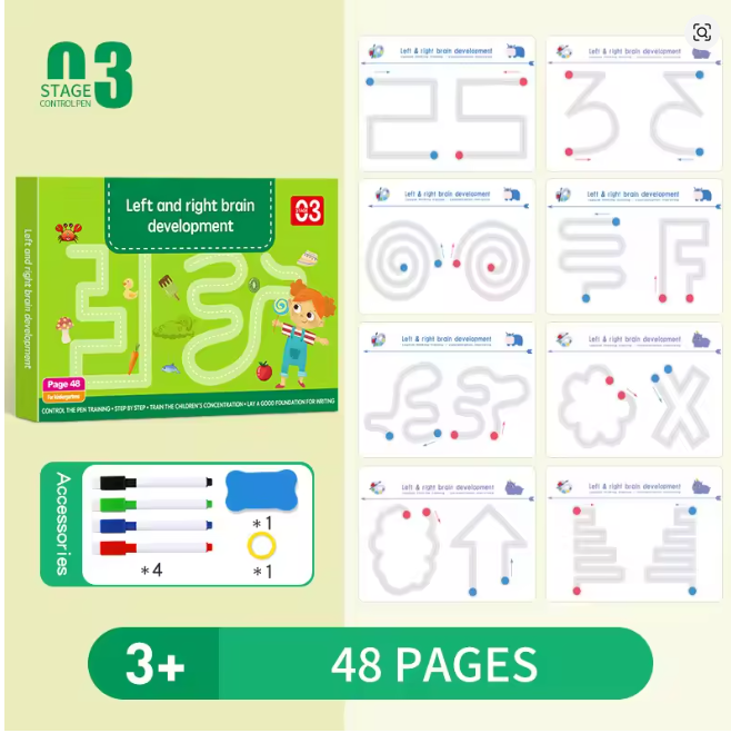 Magical Reusable Handwriting Practice Workbook for Kids