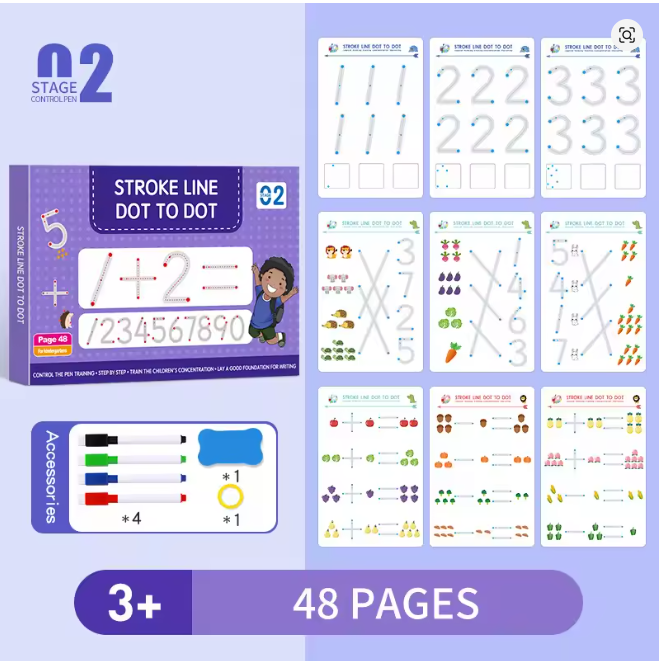 Magical Reusable Handwriting Practice Workbook for Kids