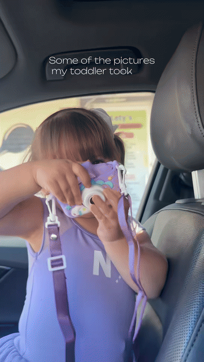 Kids Mini Camera Cartoon Unicorn – 1080P HD, 2-Inch Screen, Purple Silicone Case, Includes 32GB SD Card