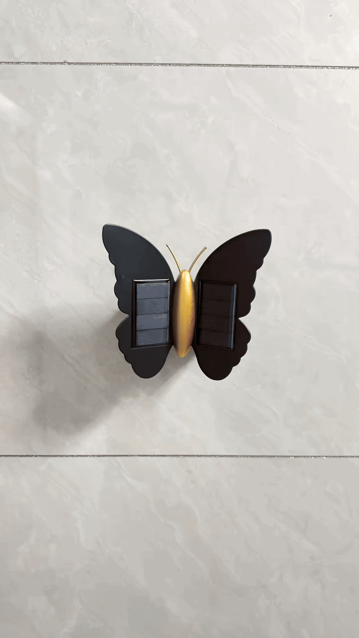 Solar Butterfly Wall Light – Waterproof Outdoor LED Garden & Fence Light