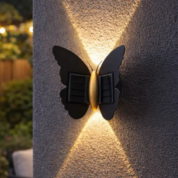 Solar Butterfly Wall Light – Waterproof Outdoor LED Garden & Fence Light Grab3