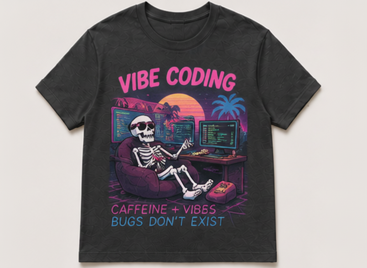 Vibe Coder & Vibe Coding Graphic T-Shirt