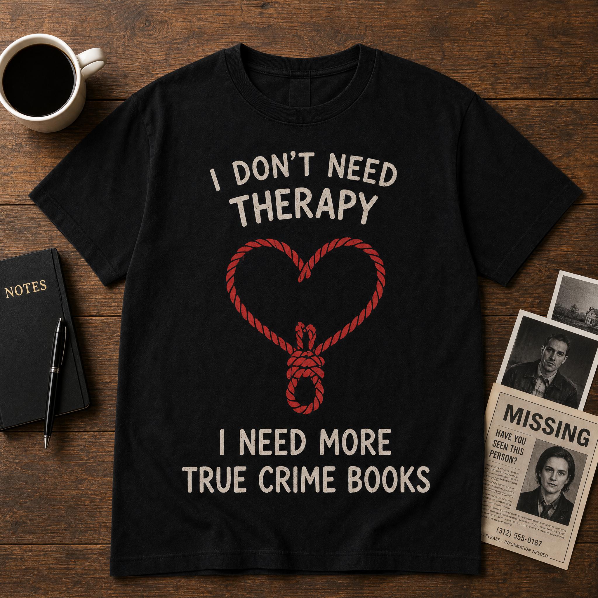 The Bookish True Crime Collection | Graphic Tees for Readers & Mystery Lovers